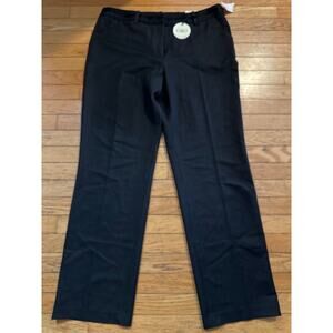 Cato Black Dress Pants Womens 16 Straight Leg Career Work Office Slacks NWT